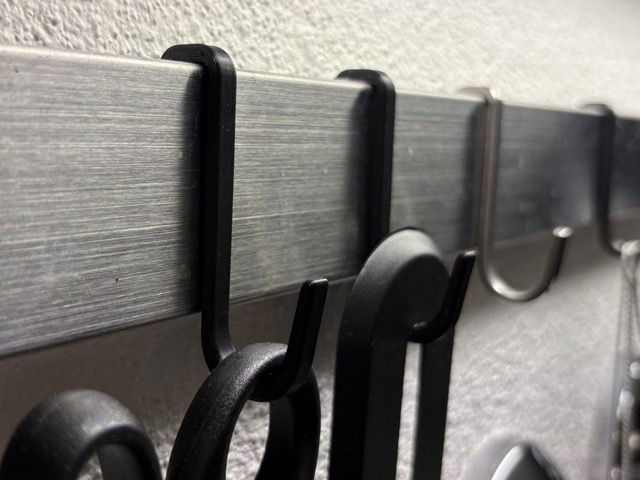 Hooks for Ikea Kungsfors/kitchen shelf