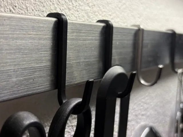 Hooks for Ikea Kungsfors/kitchen shelf