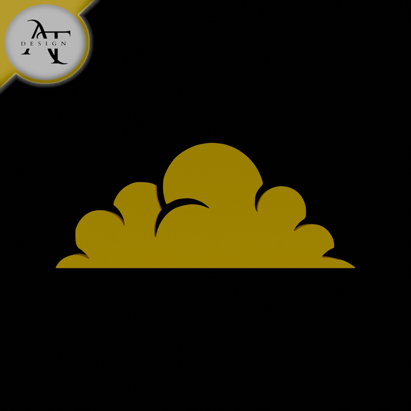 Simple Cloud Symbol - 2D Art