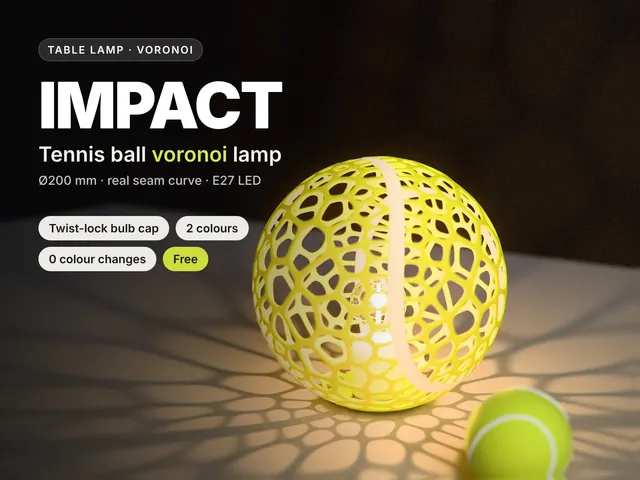 IMPACT - Voronoi Tennis Ball Lamp