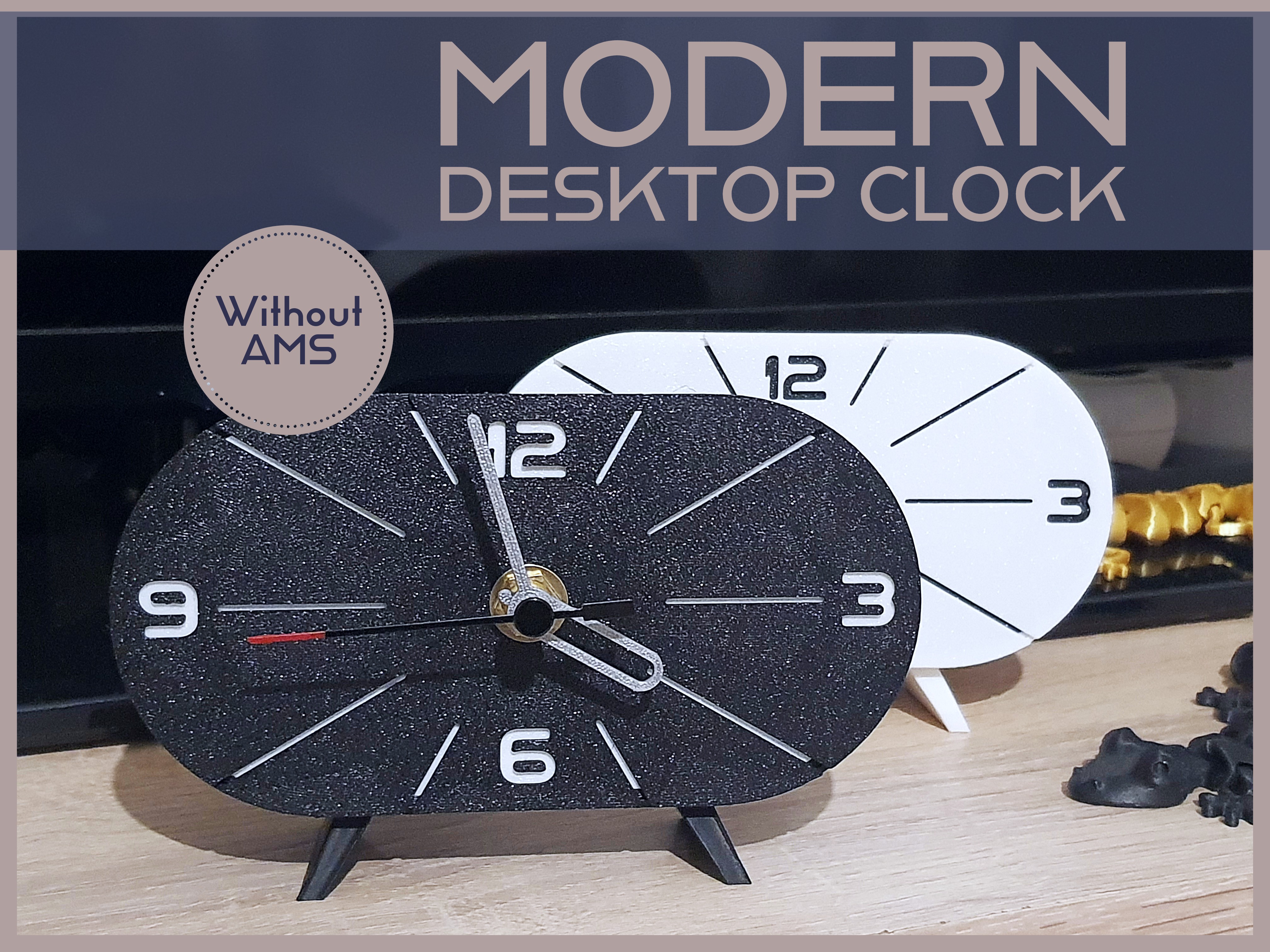 Modern desktop clock