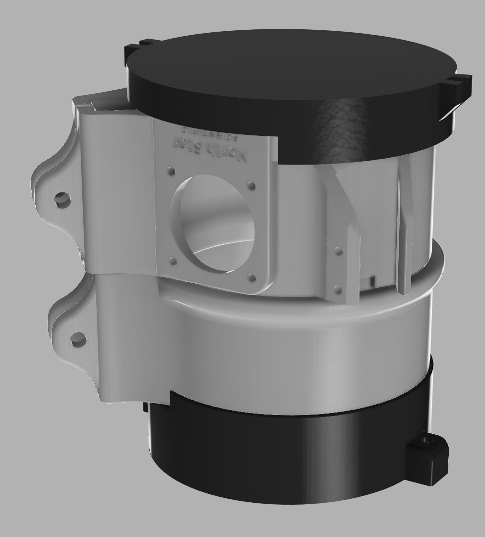 Protective end cover for North Star Scientific Telescope