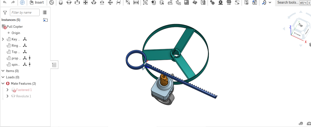 Pull copter V2