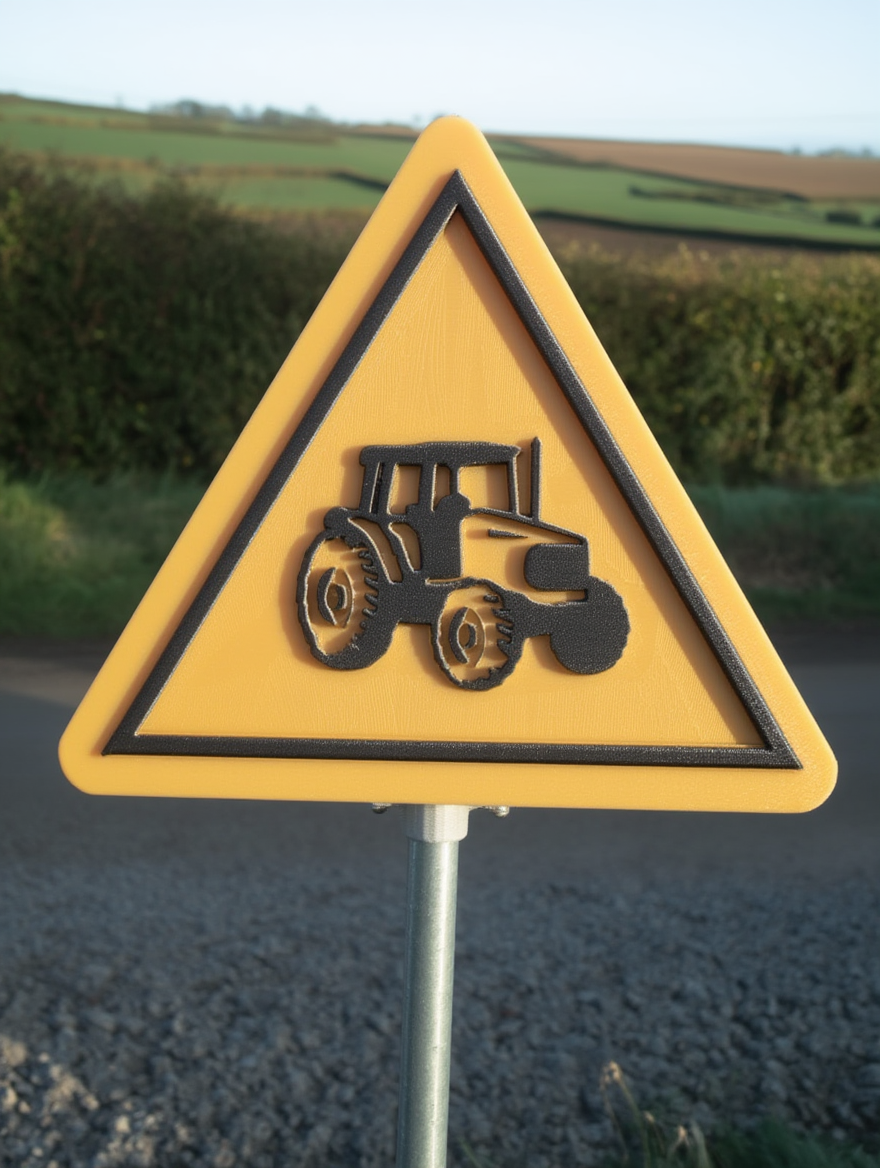 Attention : Véhicules agricoles en circulation