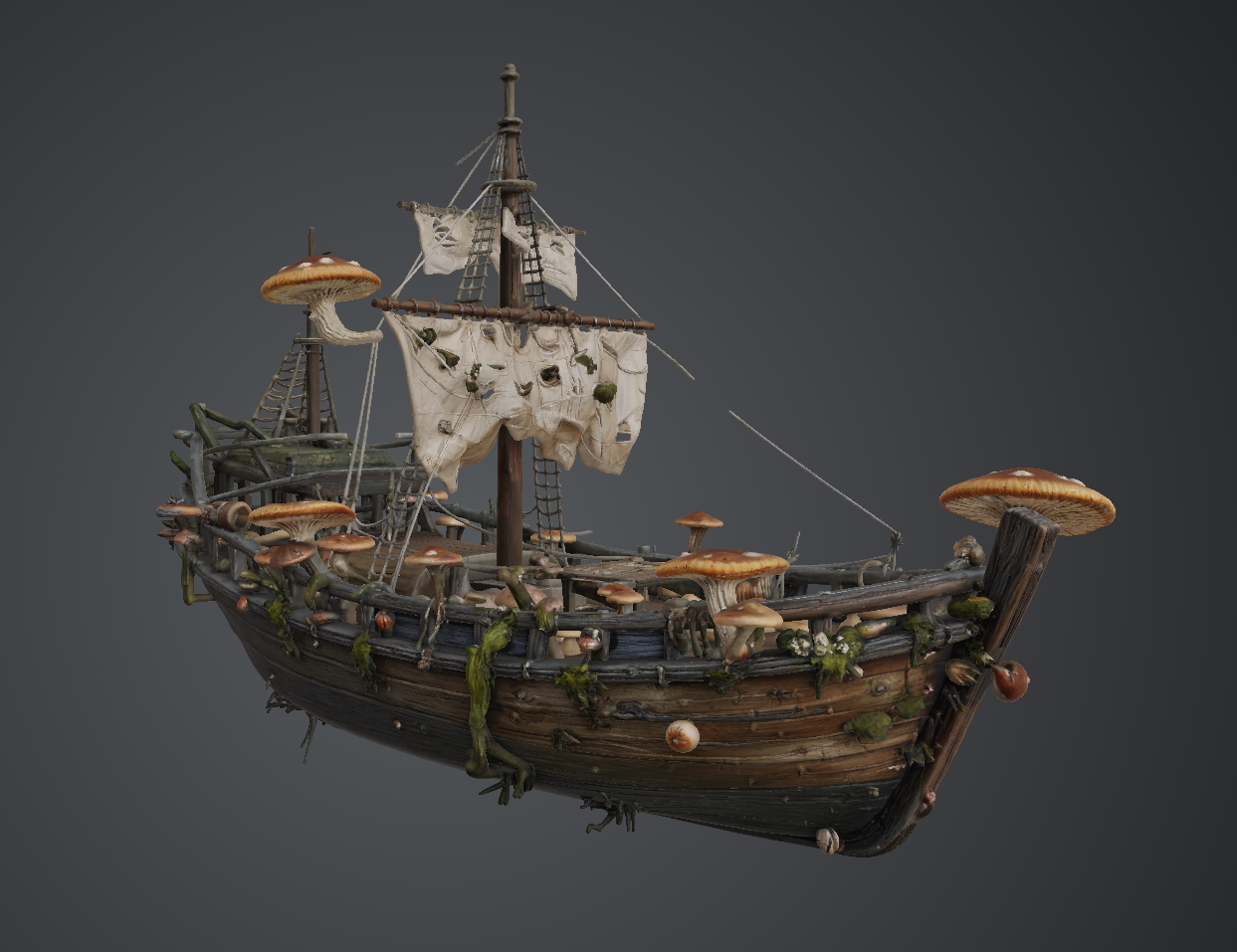 Mossy ship