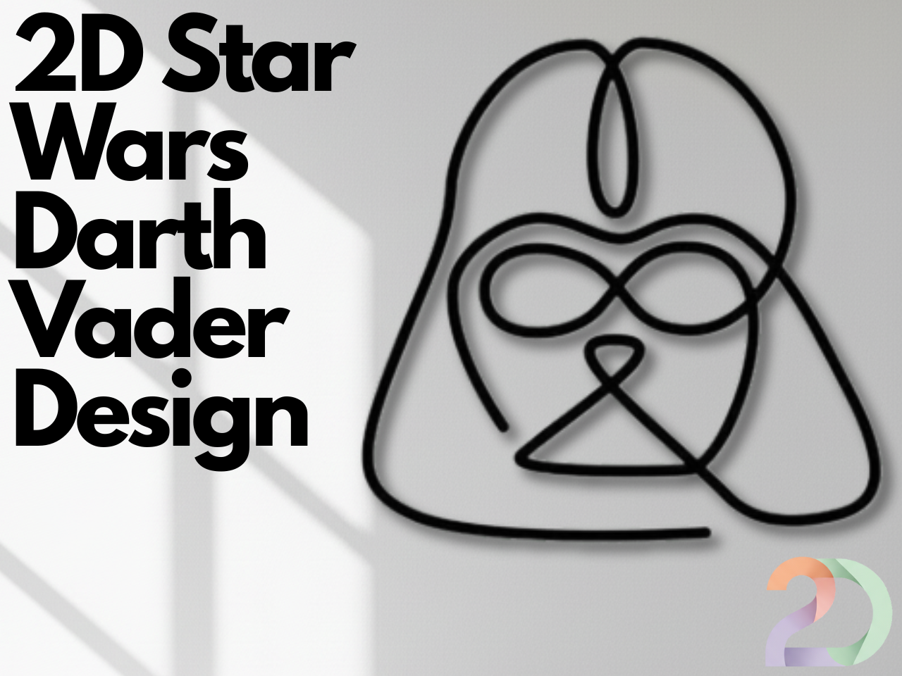 2D Star Wars Darth Vader Design