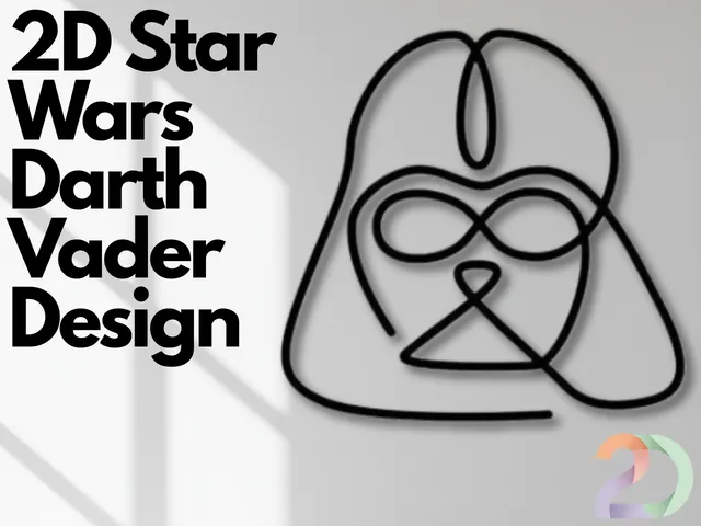 2D Star Wars Darth Vader Design