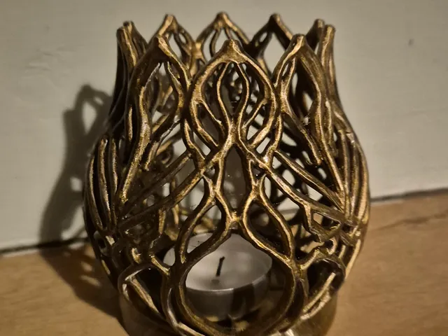 Nature inspired Elven tealight holder