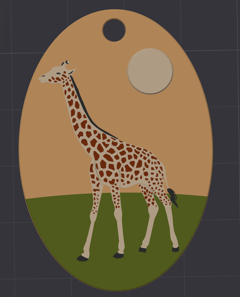 Giraffe Keychain