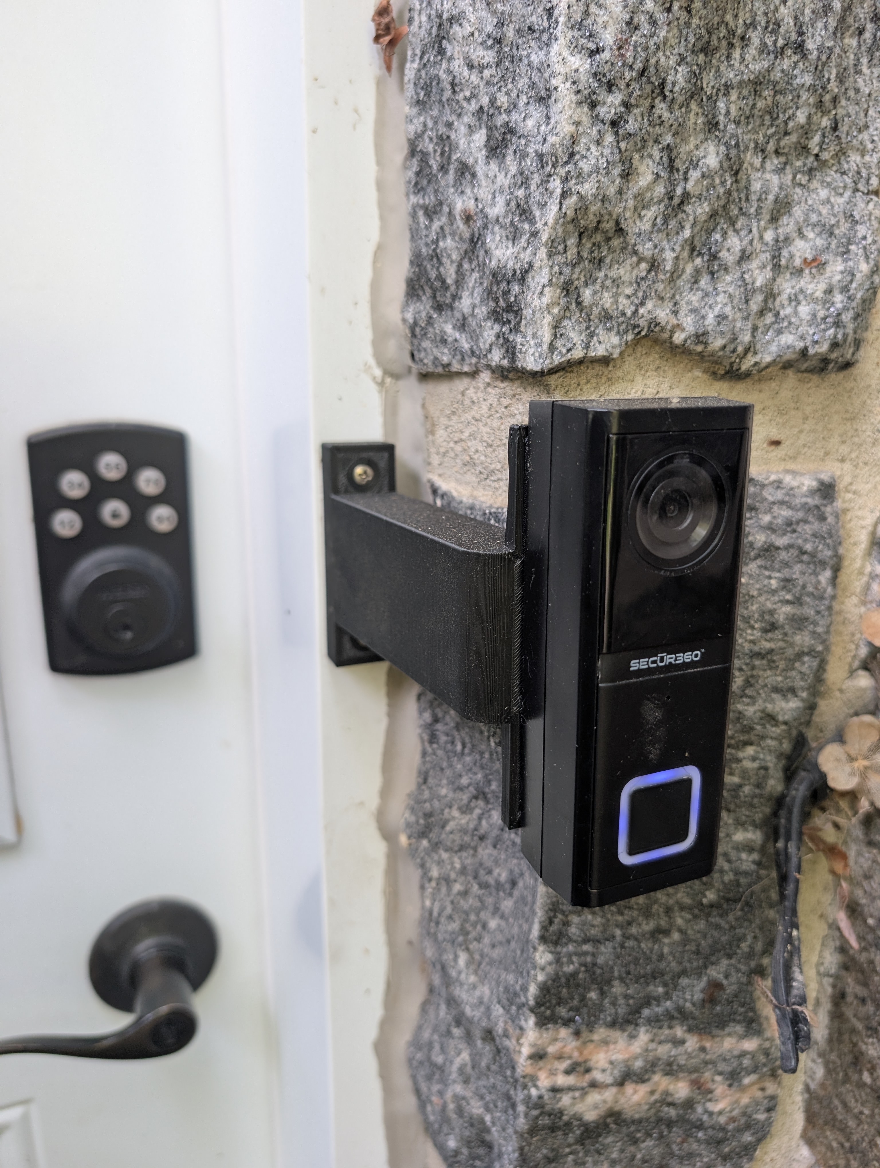 Support extension pour sonnette caméra