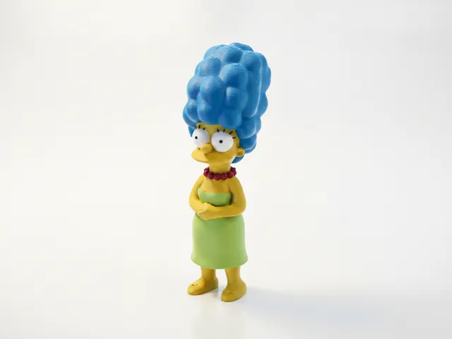 Marge Simpson Figurine Cartoons Animation 3D Printable