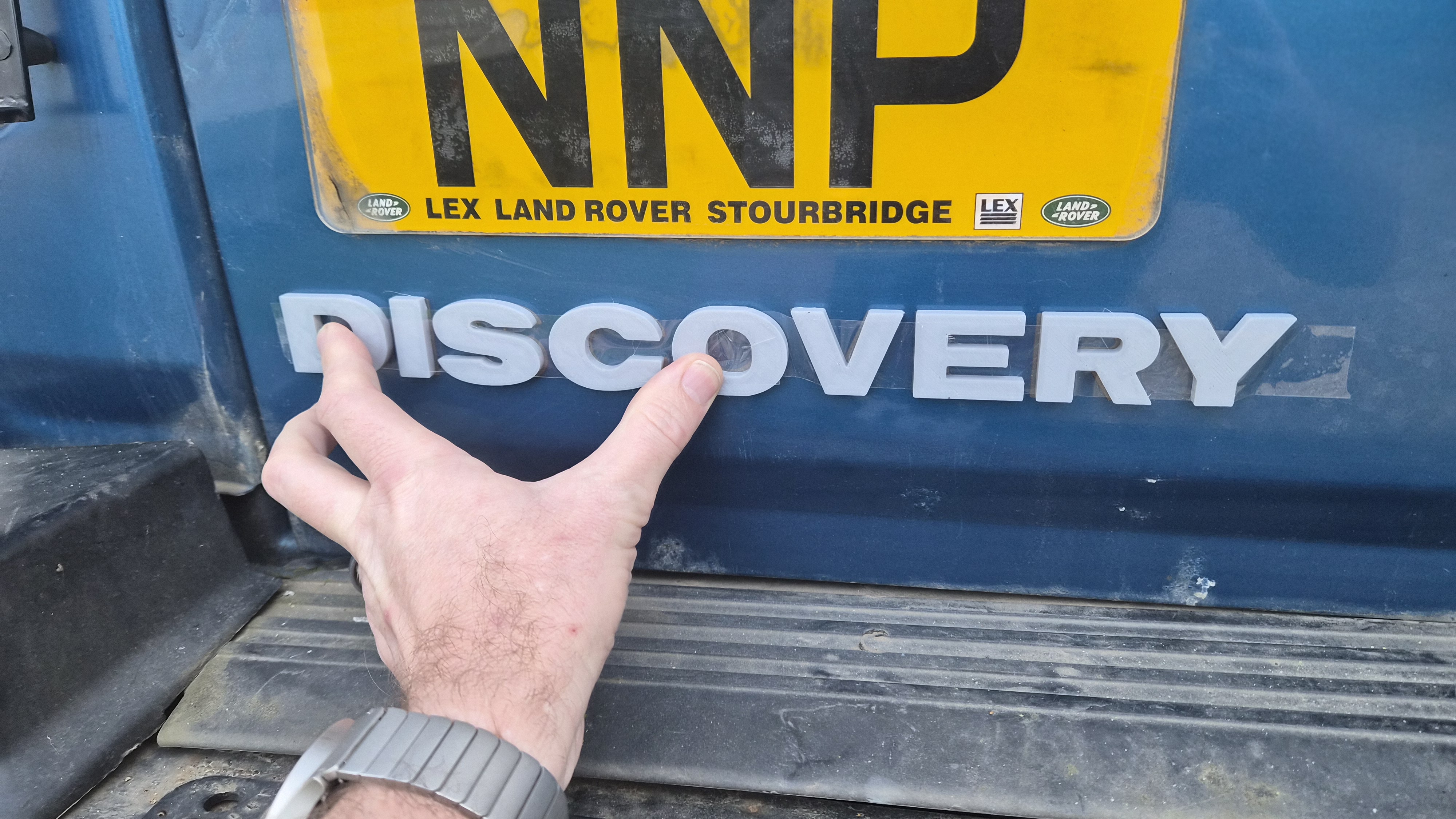 Land Rover Discovery 1 Rear Lettering 3D model