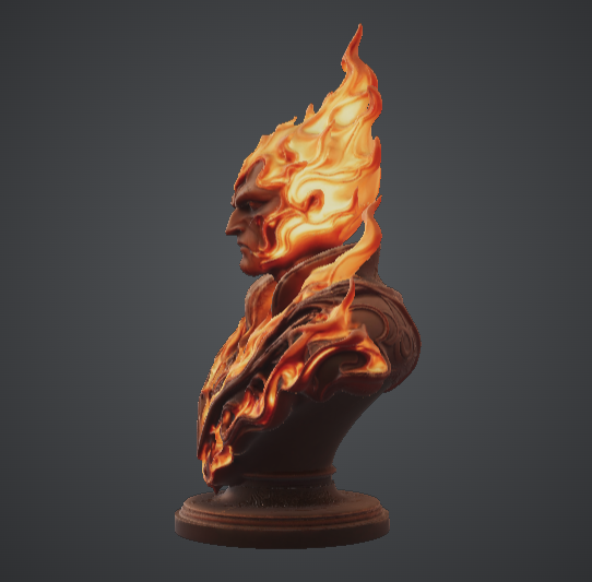 Flamebound Elemental Lord Bust — miniatura 4