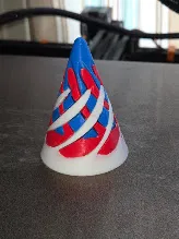 Three Part Impossible Passthrough Fidget Cone