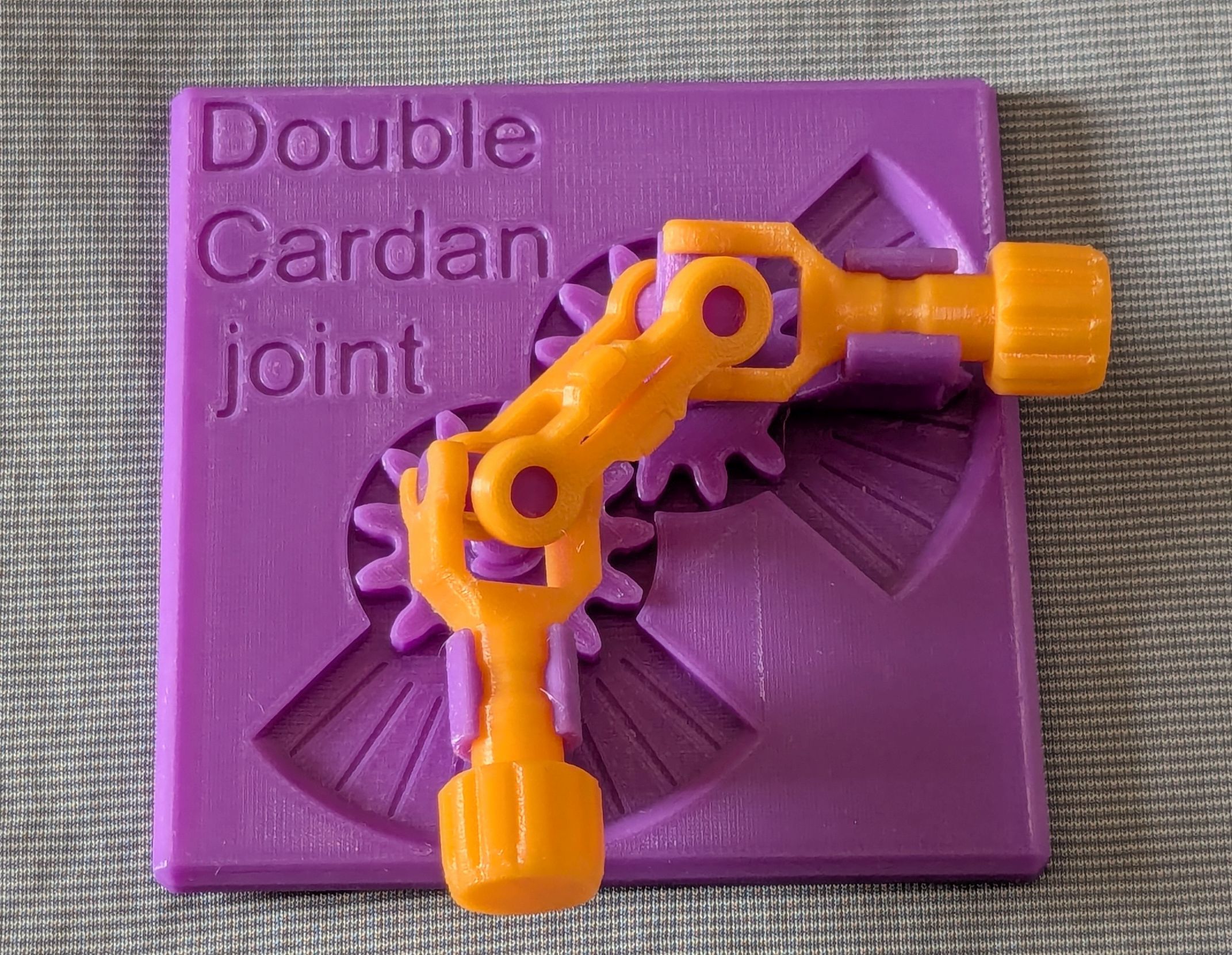 Educational Model of Double Cardan Universal Joint