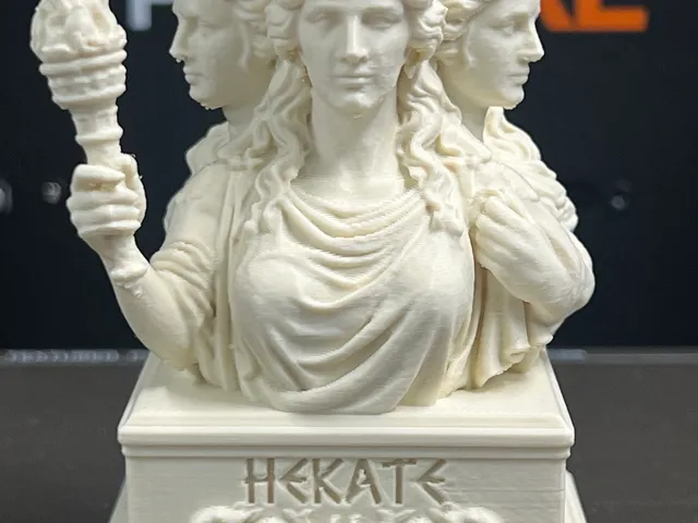 Hekate Bust – Triple-Faced Greek Goddess Statue STL