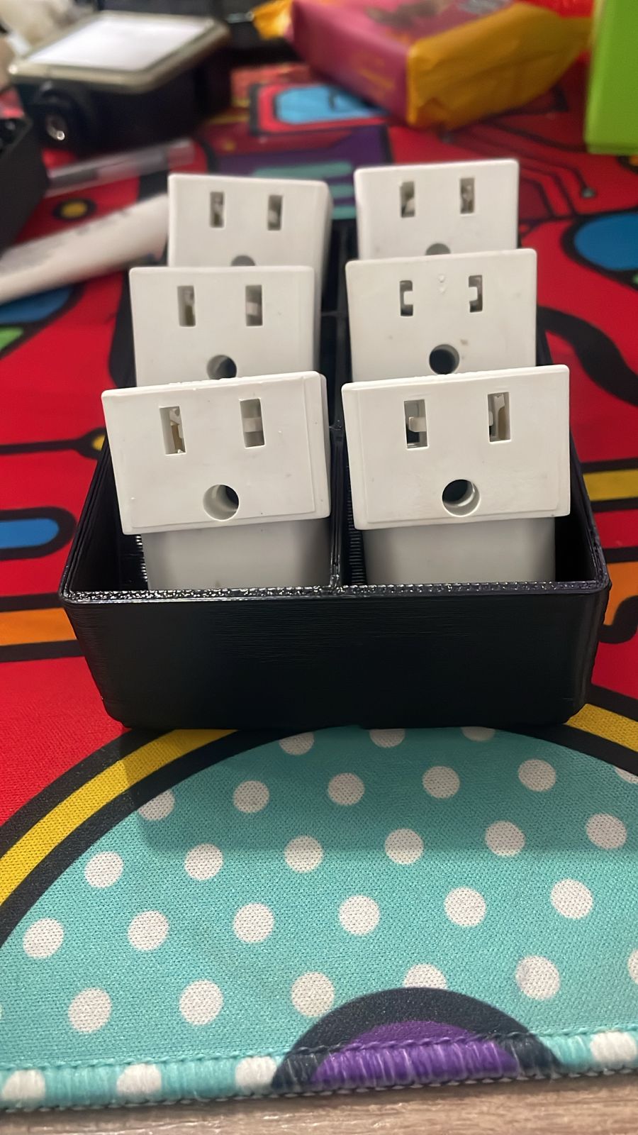 Miniatura 2 do modelo 3D Gridfinity Power Socket Adapter Bin