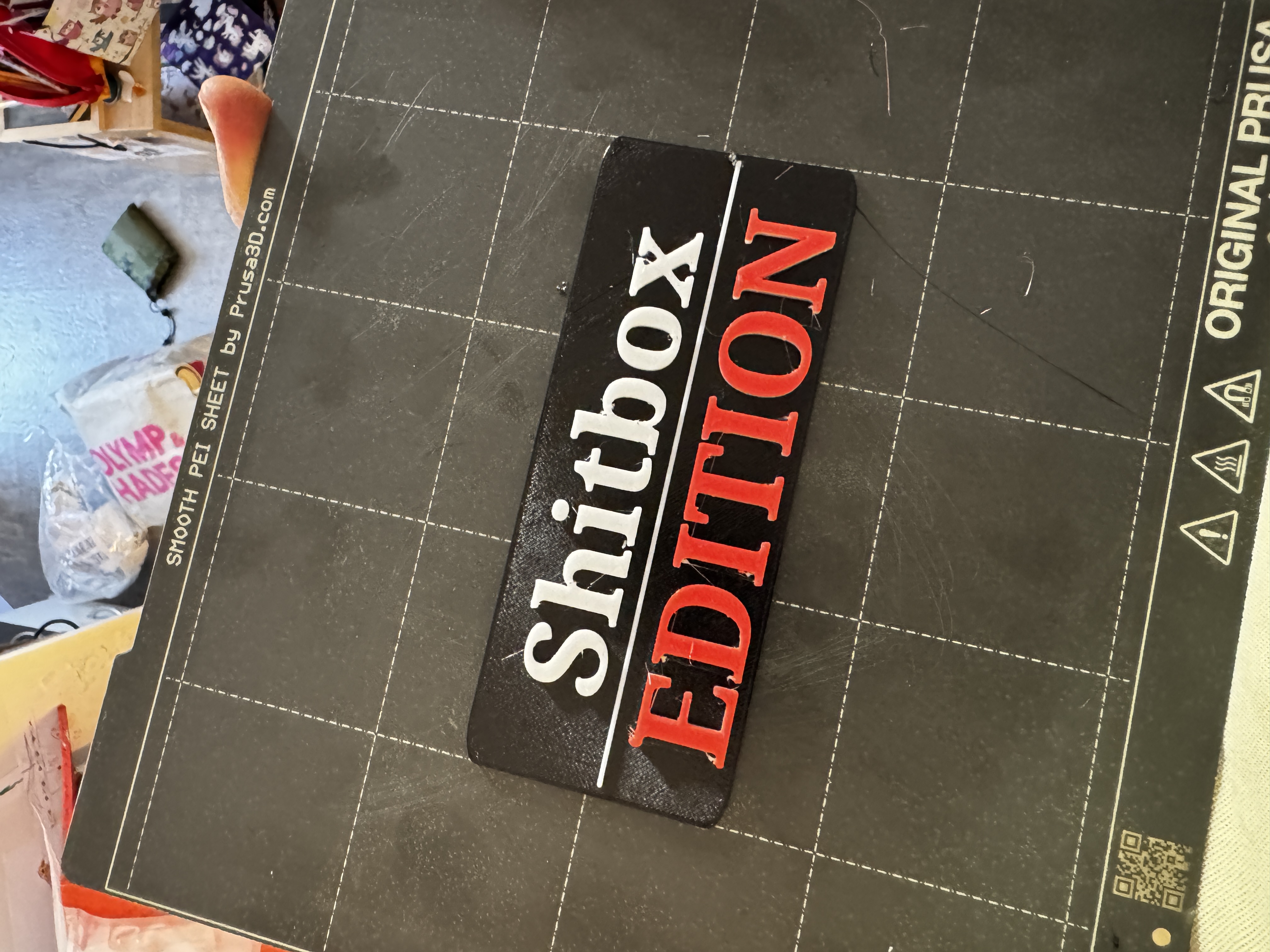 Plakette, Shit Box Edition