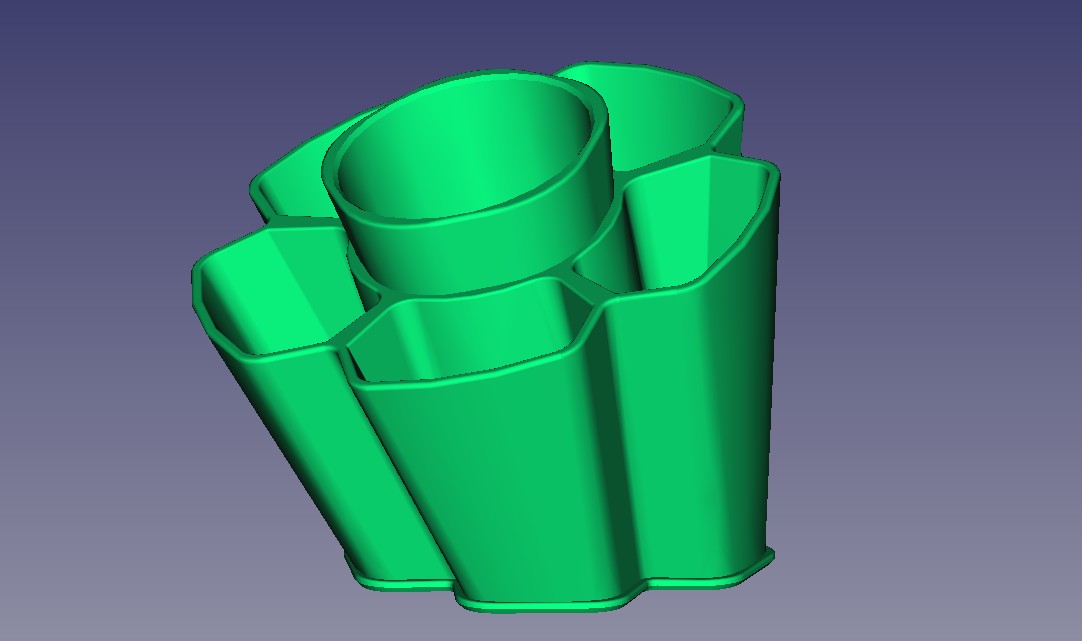 Miniatura 7 do modelo 3D Flower Desk Container