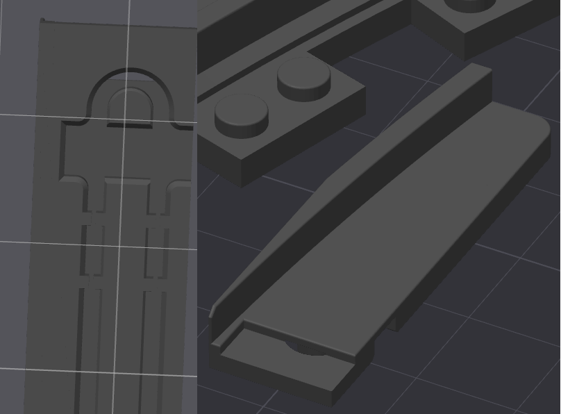 Switch blade for Lego train switch