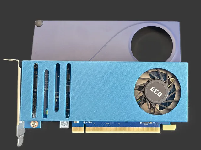 FARCT fan shroud Sparkle Intel ARC A310 GPU and A380 (sink swap)