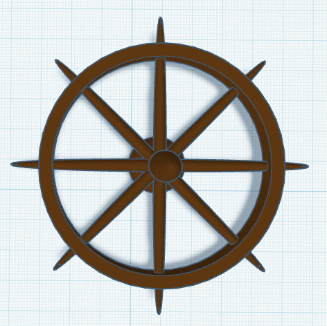 Pirate wheel fidget spinner