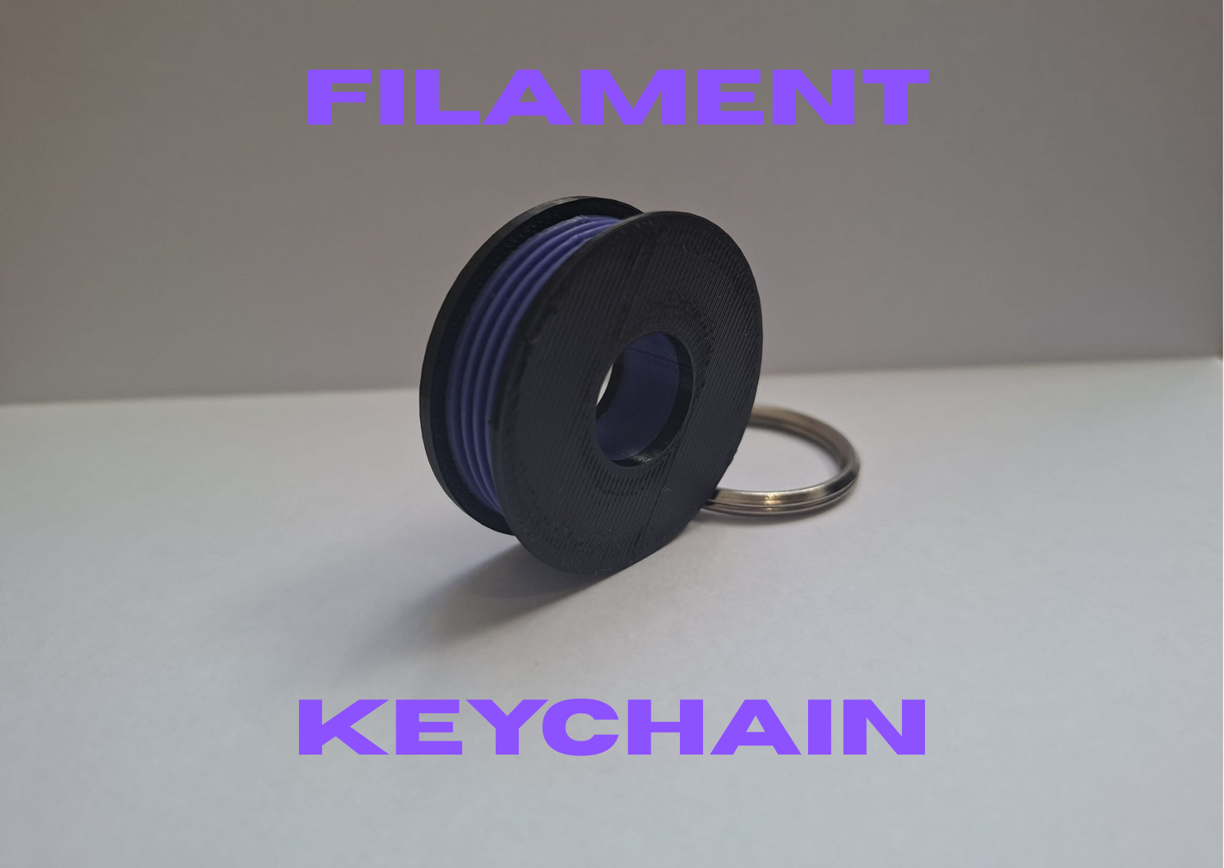 Filament Spool Keychain