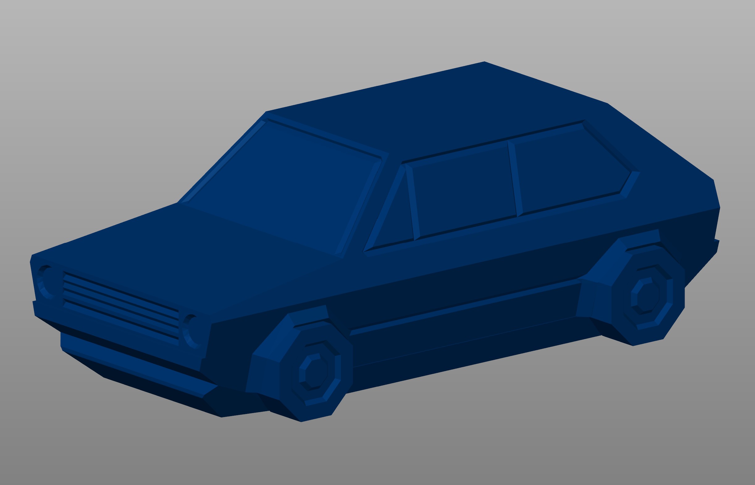 Easyprint Golf Gti Low Poly Miniature