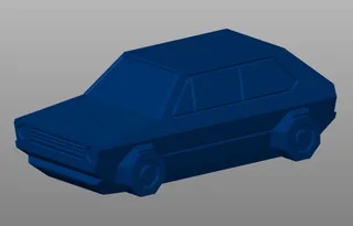 Easyprint Golf Gti Low Poly Miniature