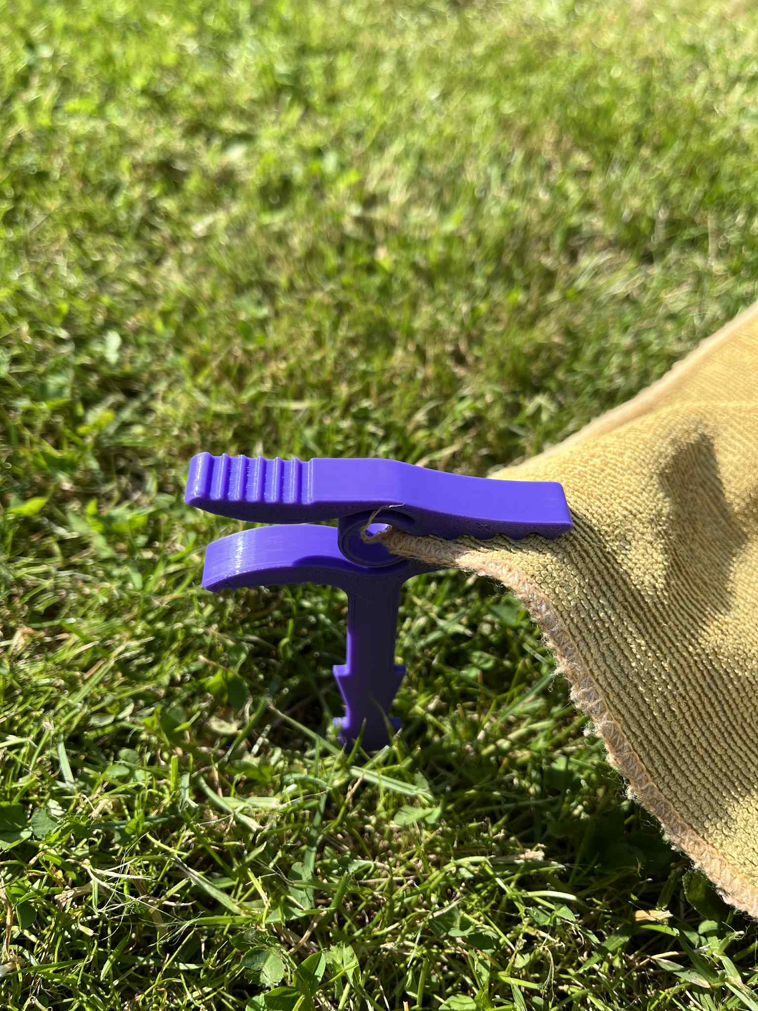 Beach blanket peg