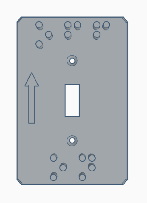 Braille Accessibility Light Switch Cover