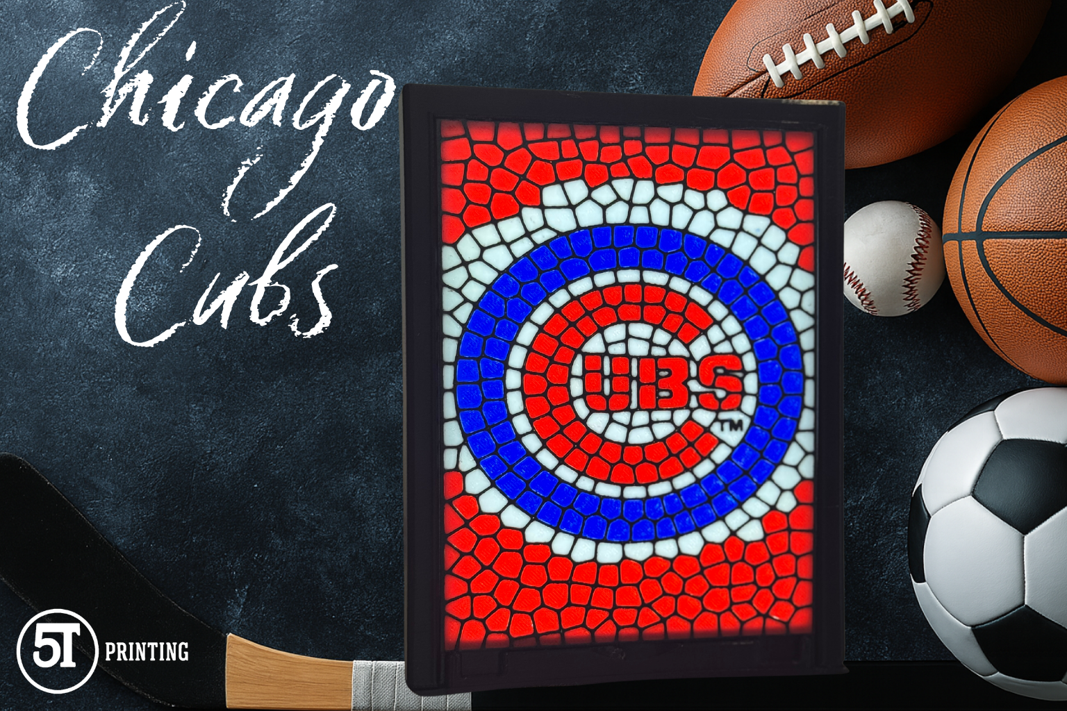 Chicago Cubs Swappable Light Box