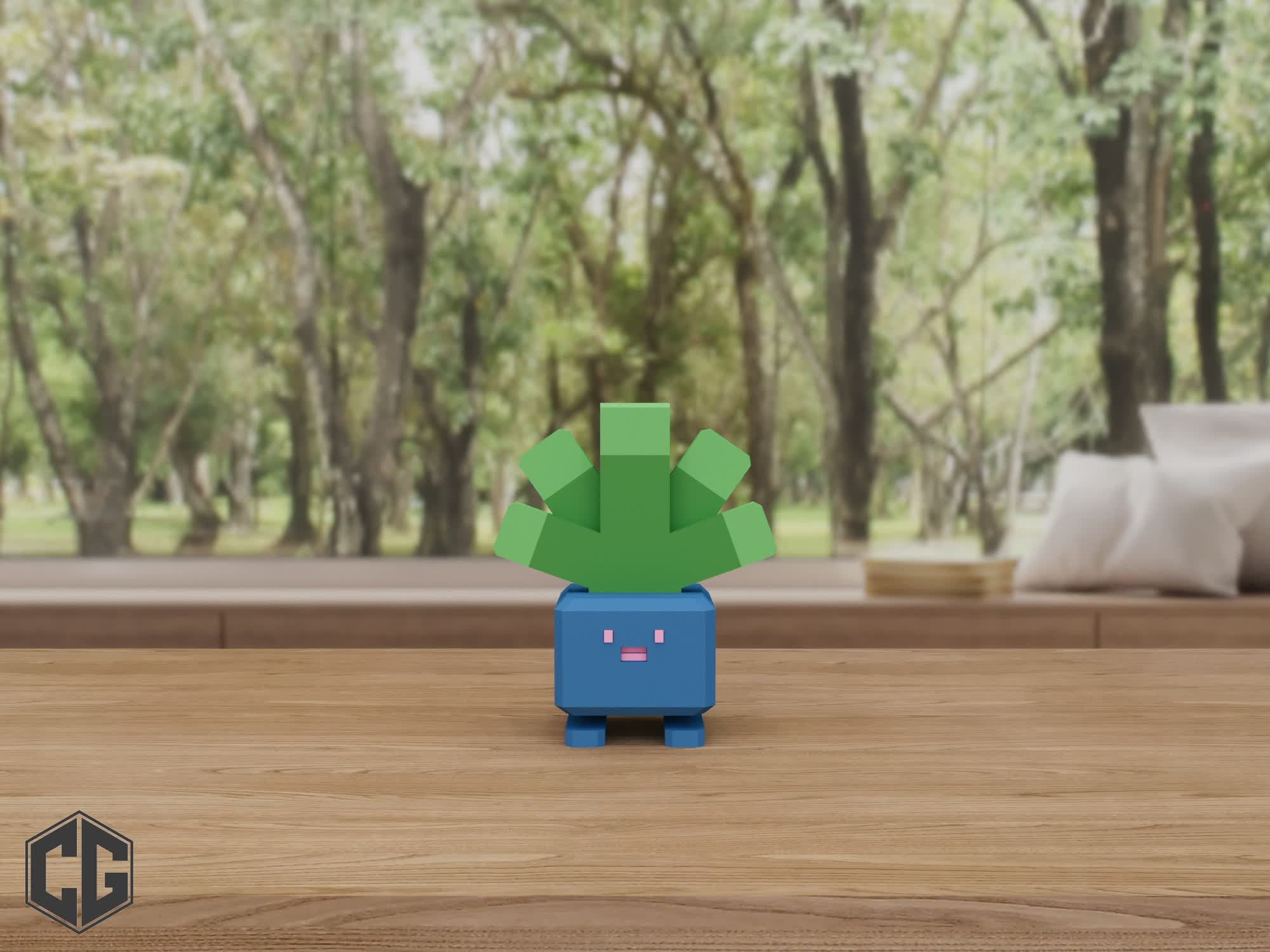 Miniatura 3 do modelo 3D Oddish Pokemon Multipart