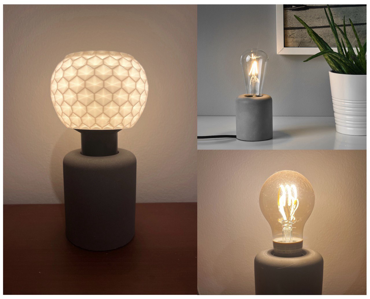 Ikea lampshade RÅSEGEL geodesic dome light