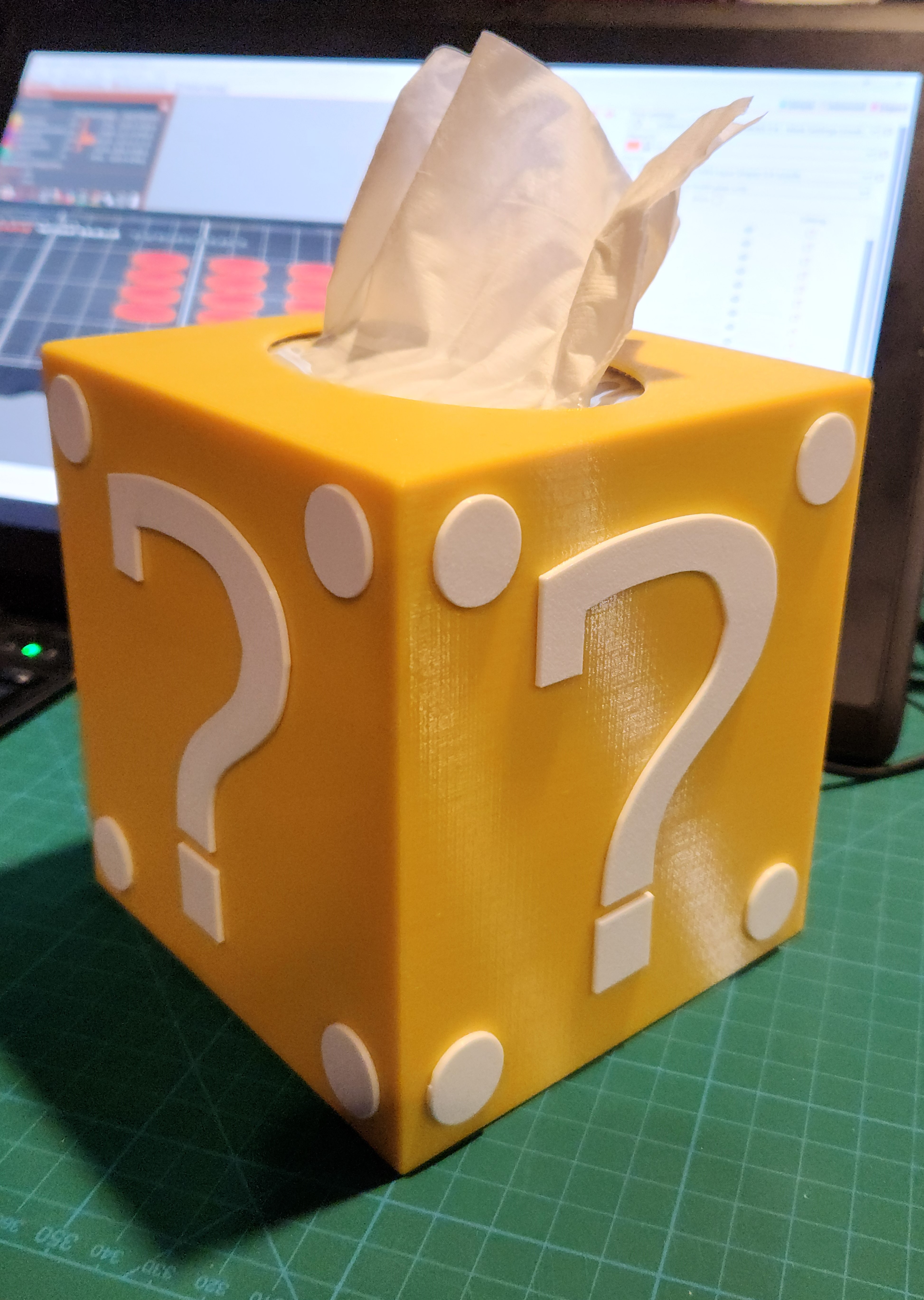 Mario Block Tissue Box