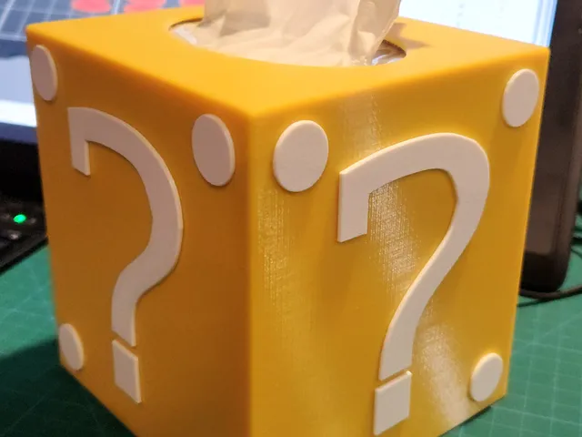 Mario Block Tissue Box