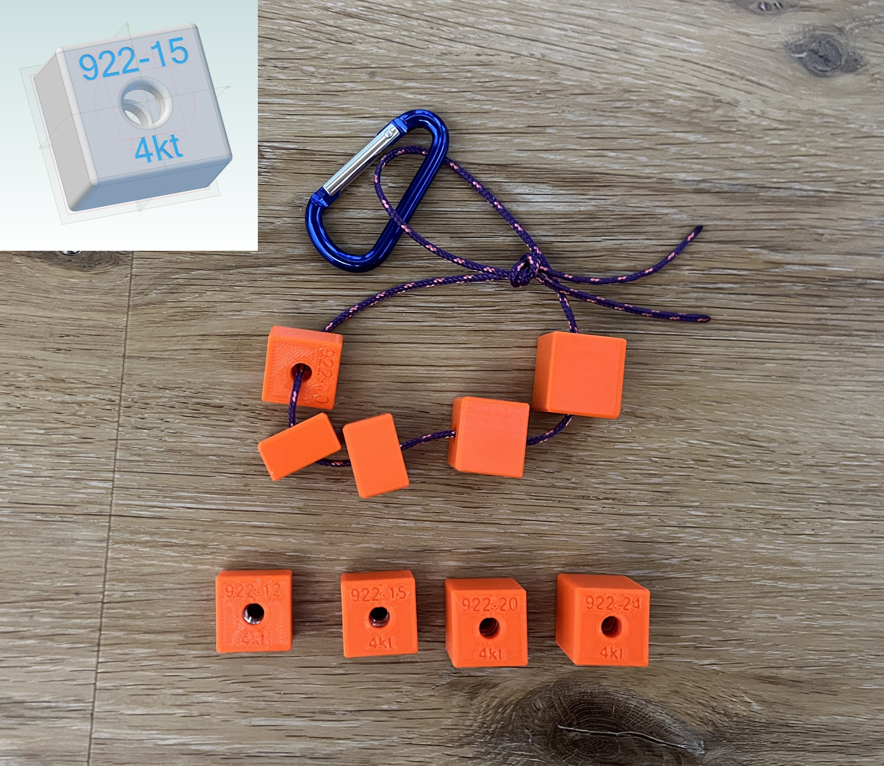 GeoCaching 922:   Cube-Adapter - KSW22   -  M6-Mount