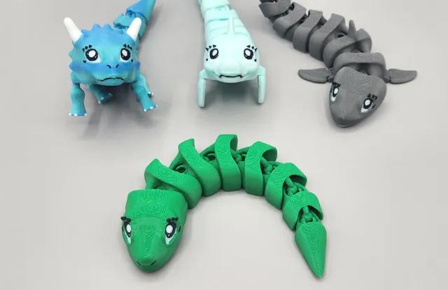 FLEXI FIDGET DESKTOP GUARDIAN - CUTE SNAKE