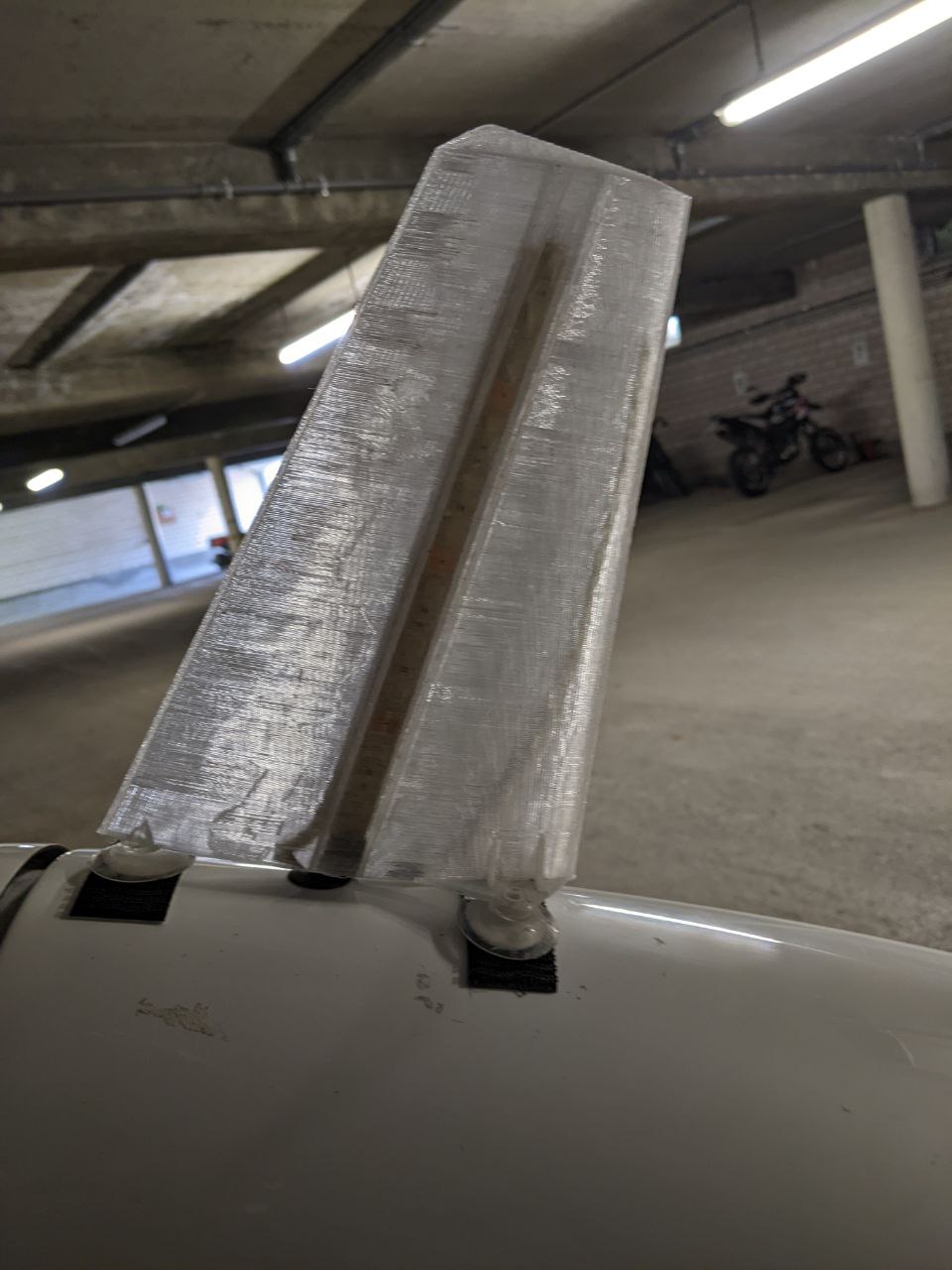 Fin for velomobil
