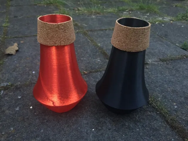 PrintBone practice mute for Trumpet, (Bass) Trombone and Flugelhorn - customizable!