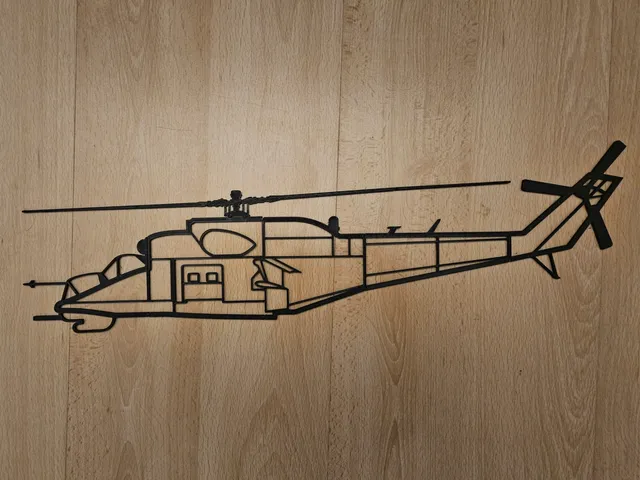 Mil Mi24 Hind Wallart (Large)