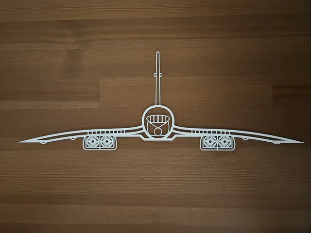 Concorde front view Wallart