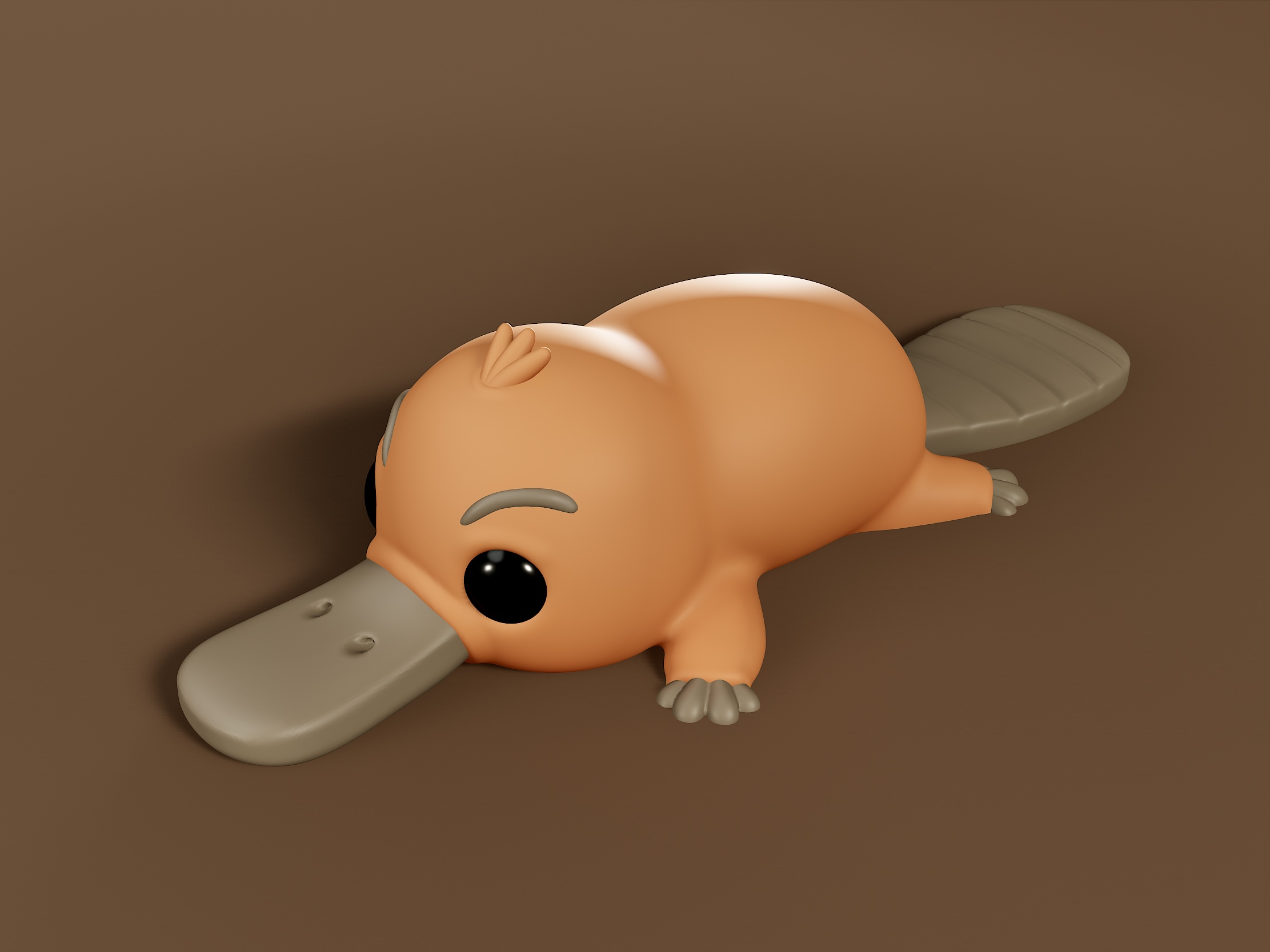 Miniatura 3 do modelo 3D Platypus Puffin