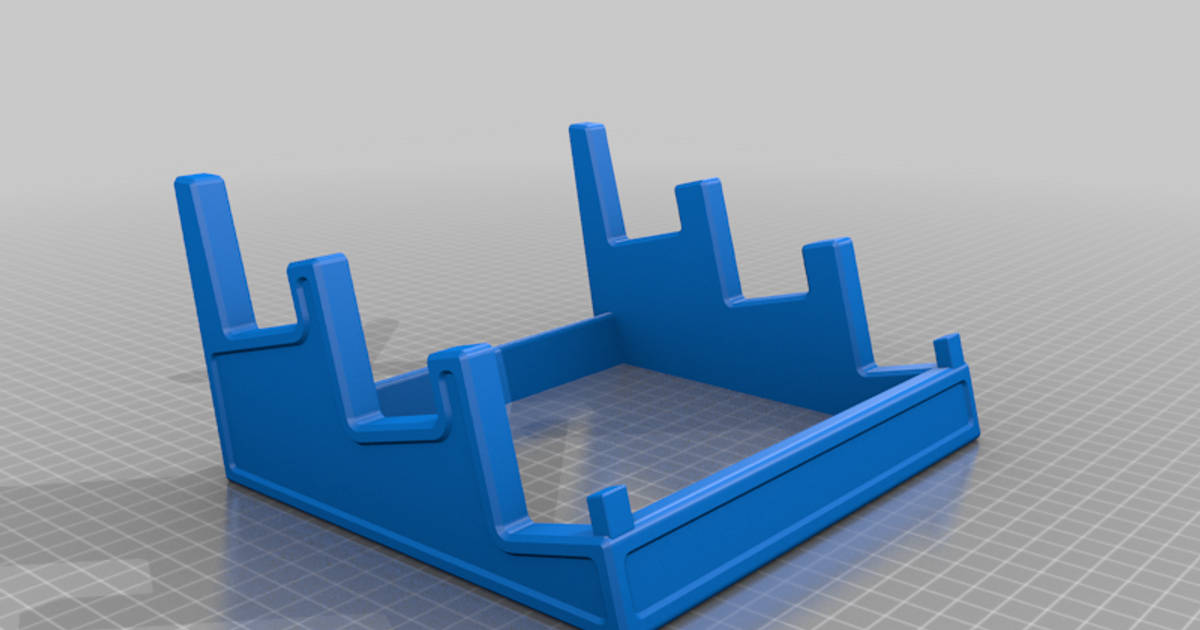 3 Layer Keyboard Display Stand with pegs on the lowest edge by MadPad