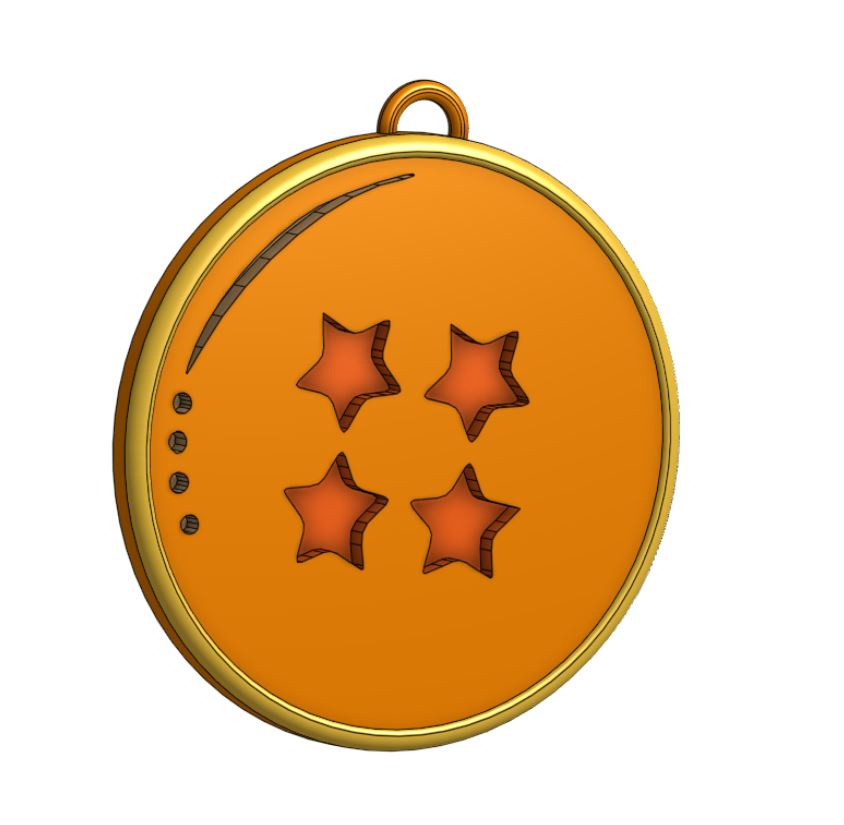 4-Star Dragonball Keychain