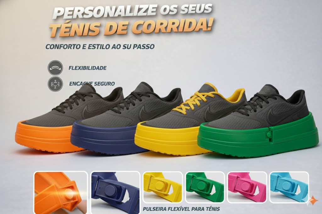 FlexSole Pro – Pulseira Flexível para Tênis