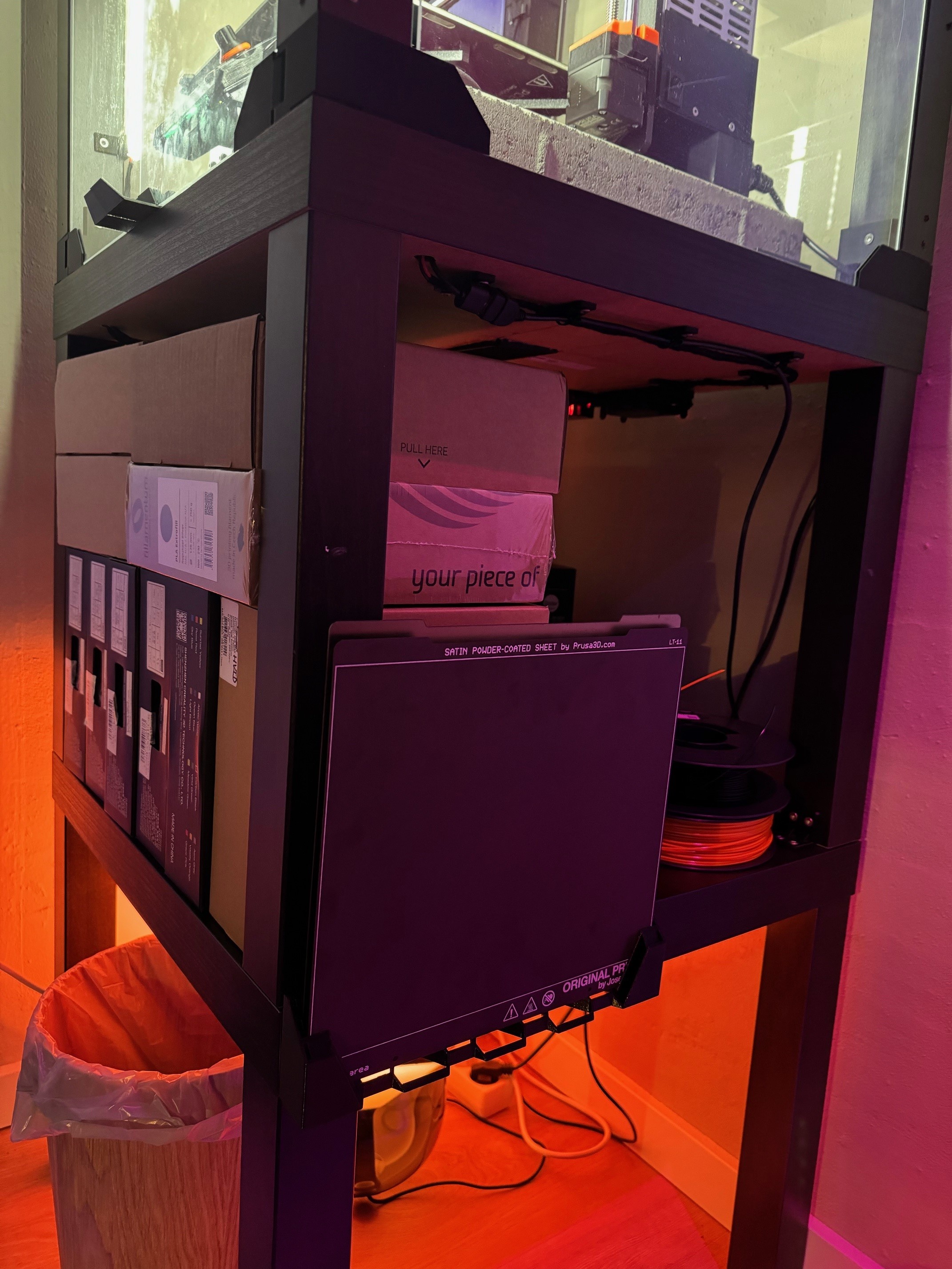 MK3/MK4 Steel Sheets Holder for IKEA Lack Enclosure (Remix) by