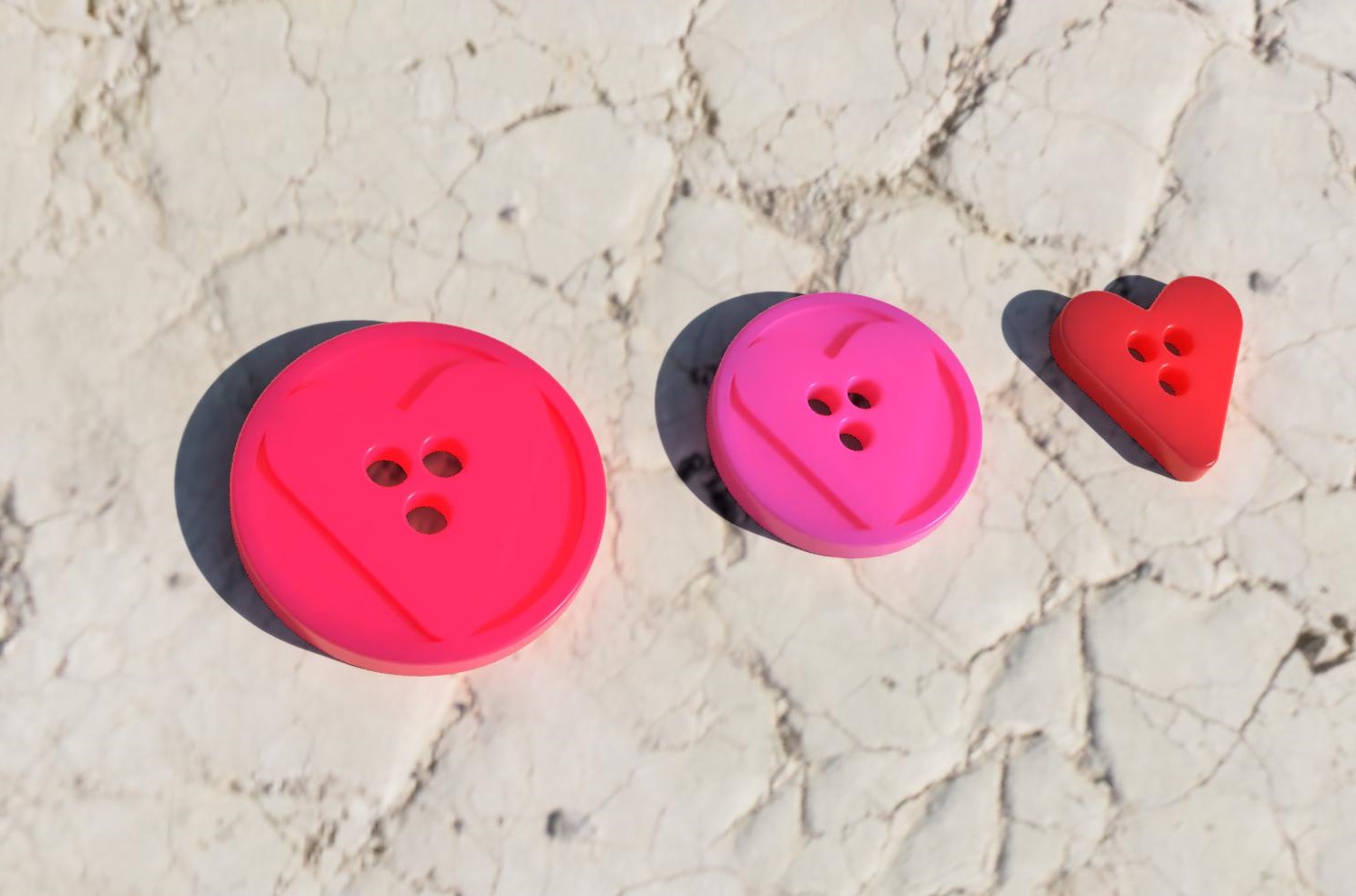 Heart shaped Buttons