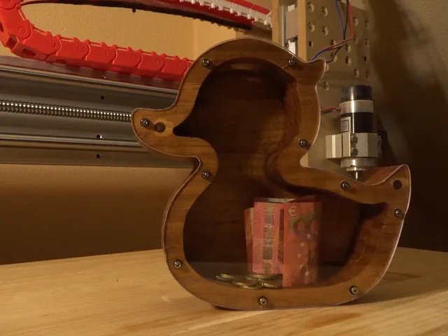 Hucha con Forma de Pato para CNC