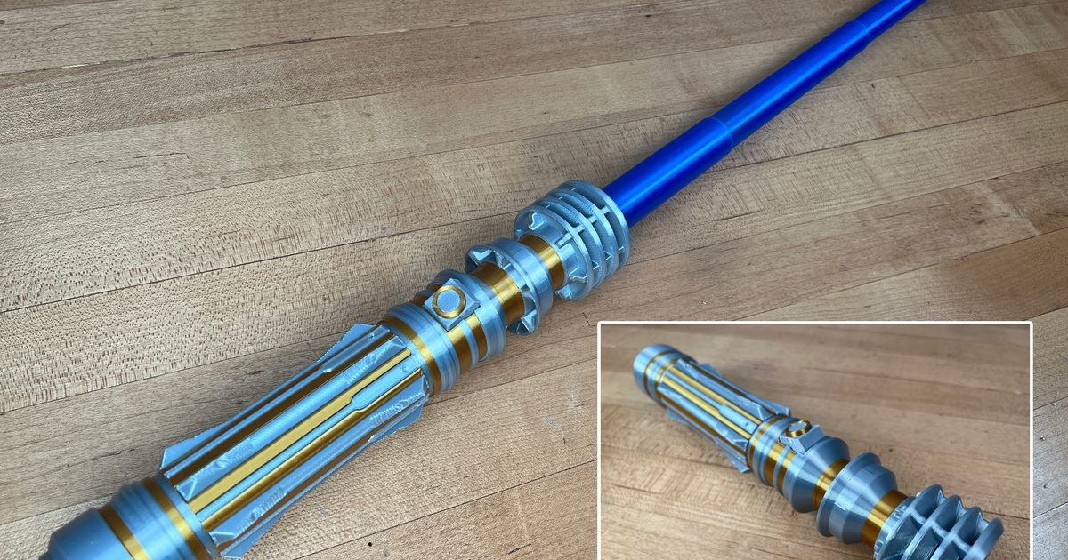 Leia's Multi-Part Collapsing Lightsaber by 3D Printing World ...